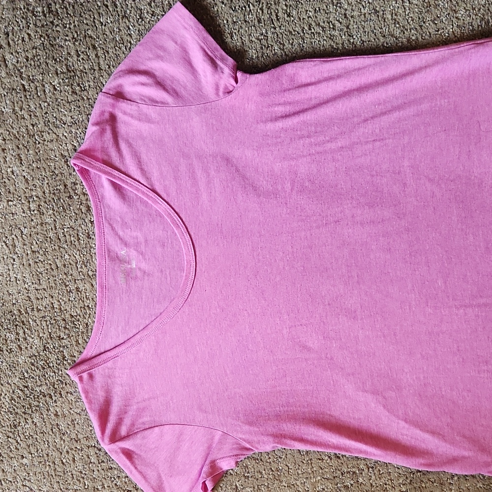 Merona Pink Fitted Short Sleeve T-Shirt - Picture 3 of 5